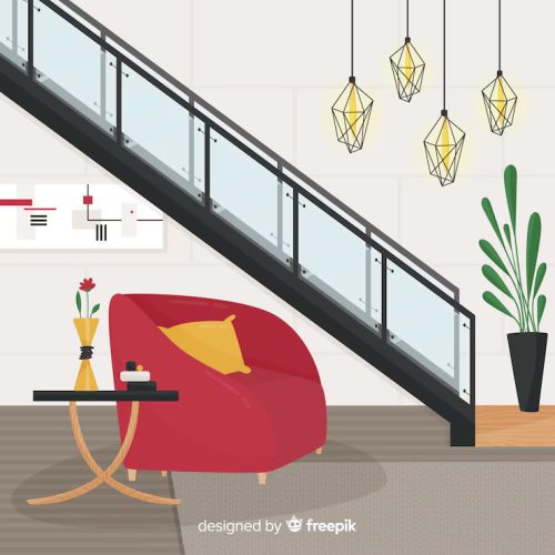 aesthetic indoor handrail designs, aesthetic staircase and handrail